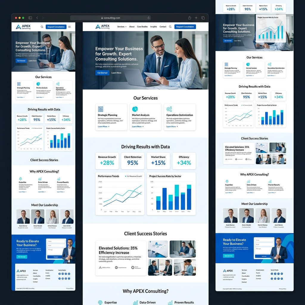 Business Consulting Website Preview